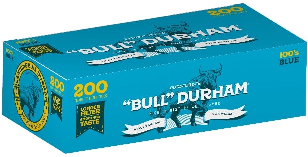Bull Durham Tubes 100 Blue product package